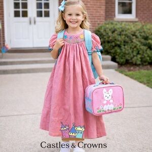 Castles And Crowns, Smocked Flower Dress, Classic, Timeless, Excellent Condition